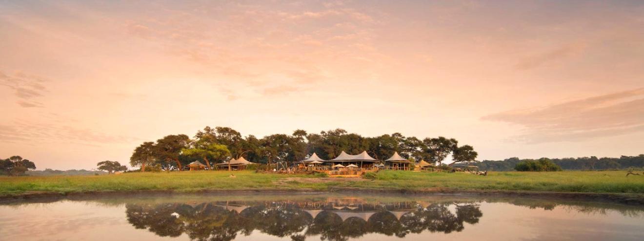 Somalisa Camp 7 luxury tented suites private concession Hwange National Park Zimbabwe