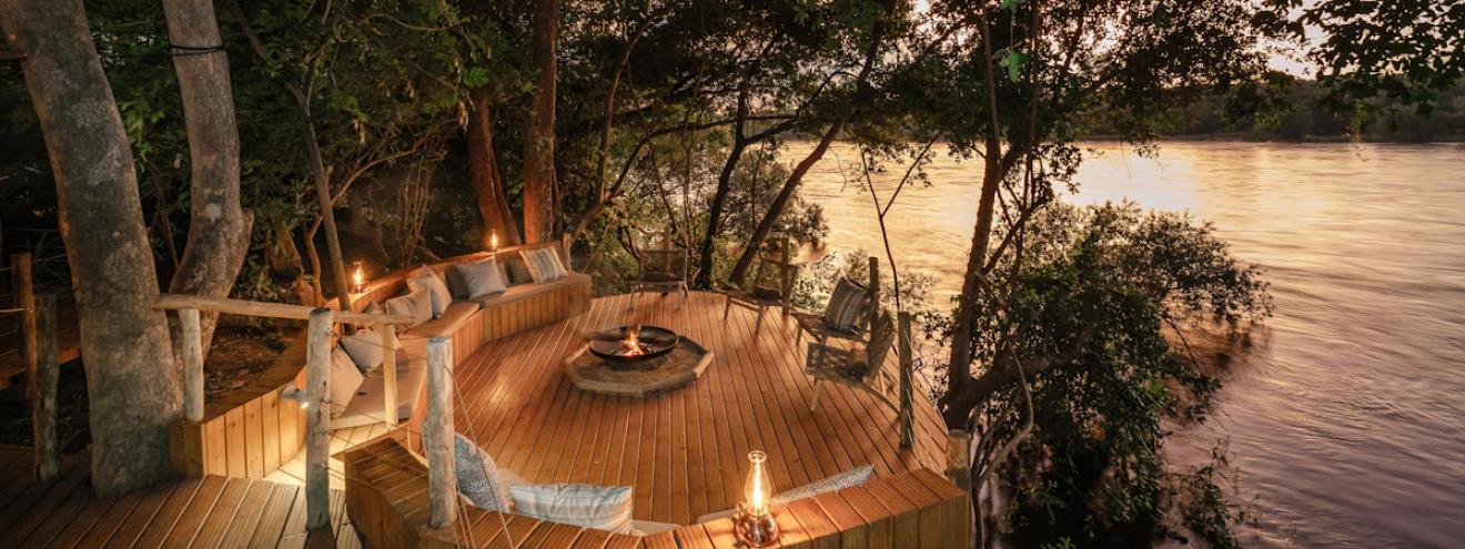 Tsowa Safari Island 8 tented suites Zambezi River island Zambezi National Park Zimbabwe