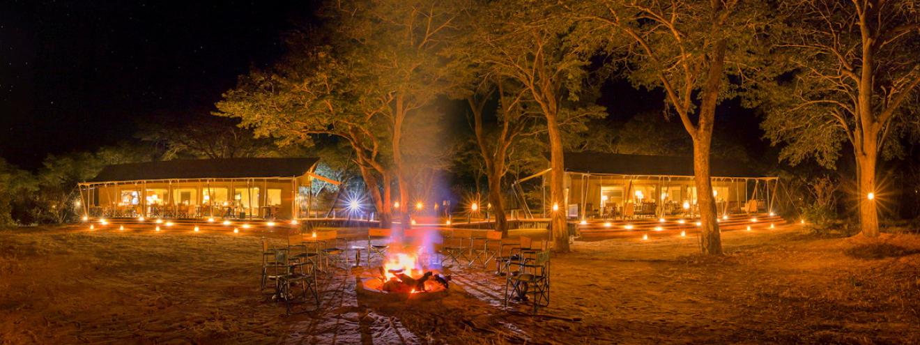 Verney's Camp 10 tented suites Verney's Pan teak forest Hwange National Park Zimbabwe