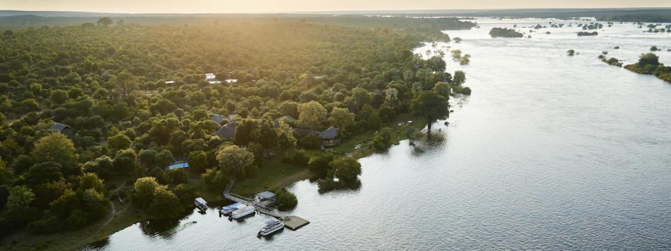 Victoria Falls River Lodge 17 suites island treehouses Zambezi River Zimbabwe