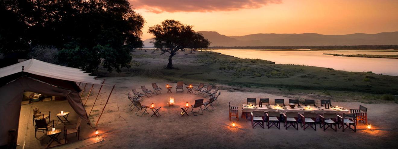 Zambezi River valley views Mana Pools National Park Zambezi Expeditions Camp Zimbabwe