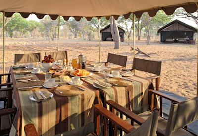 Delicious meals cooked over a open fire
