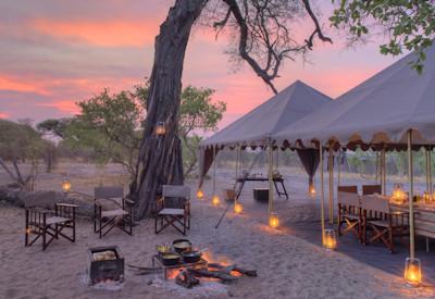 Delicious meals prepared on an open fire