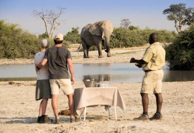 Pre dinner drinks in Botswana