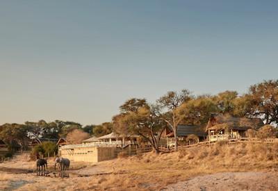 Belmond safari lodge overlooking the Savute