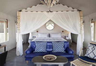 Classic tented bedrooms