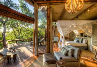 Private views out over the Okavango