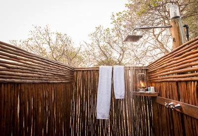 Private outdoor showers