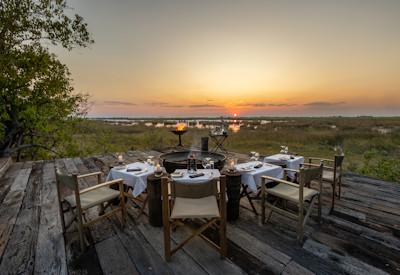 Outdoor dining area