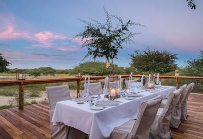Outdoor dining area