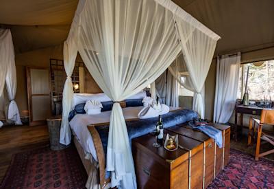 Luxury abounds in the tented suites