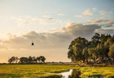 Guests arriving in the Okavango Delta