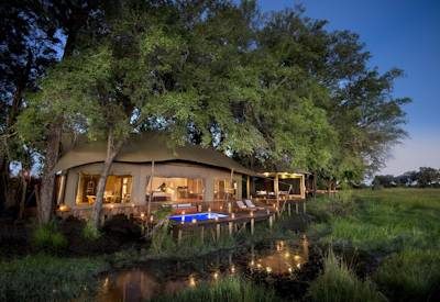 Duba Plains tented safari camp
