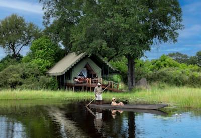 Mokoro safari activities at camp