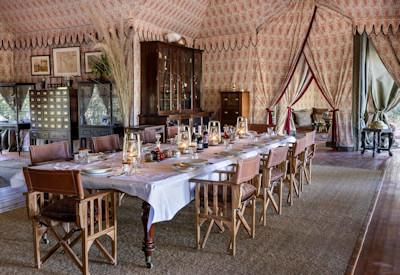 Remote wilderness area with serious safari panache