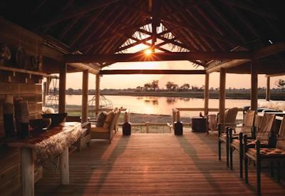 Belmond Eagle Island at sunset