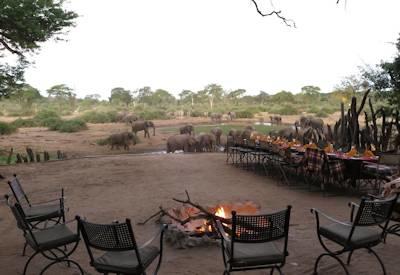 Outdoor boma area