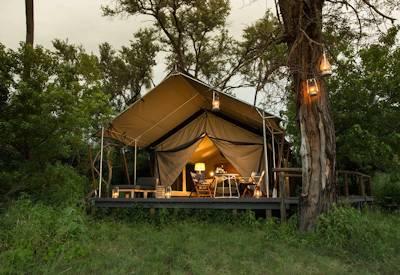 Romantic safari tents and family tents