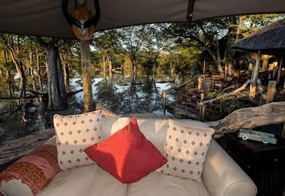 Lounge area at camp