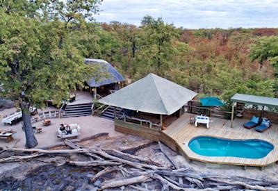 Swimming pool with views of the pan