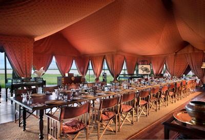 Indoor dining area