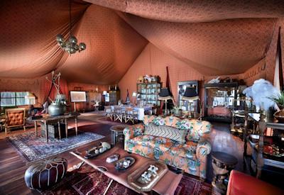 Central guest lounge with antique pool table