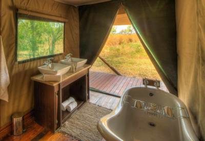 En-suite bathrooms and luxury tents