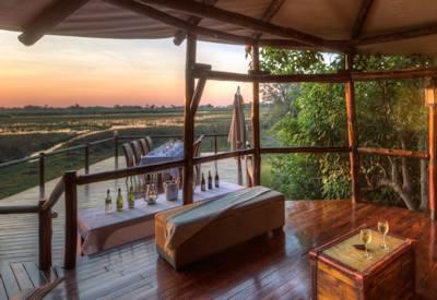 Views out over the Okavango delta