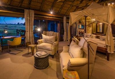 Thatched luxury safari suites