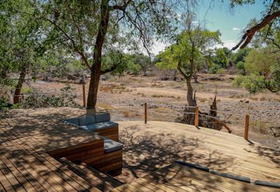 Viewing deck with views of wildlife from Koro