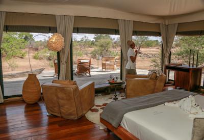 Luxury safari suites with views