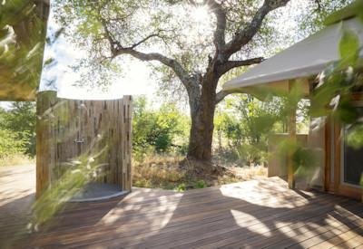 Stunning and private outdoor shower