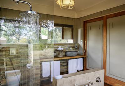 Indoor rain showers and bathrooms