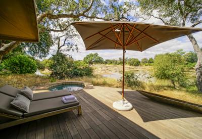 Relax on your private deck on a sun lounger