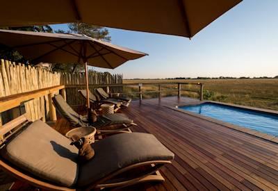 Okavango water and land activities with plunge pool