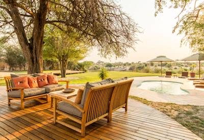 Swimming pool and viewing deck