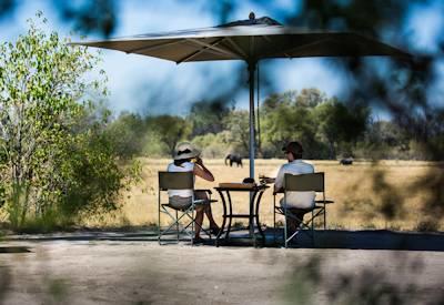 Private wildlife viewing from Little Machaba