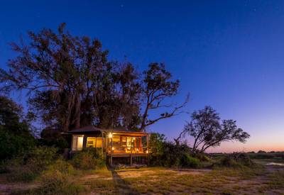 Sunset in the Okavango