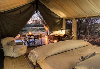 Safari tented bedrooms