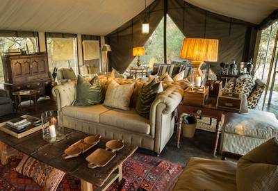 Main camp lounge area