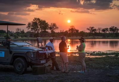 Sunset game drive at Machaba