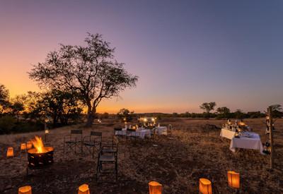 Private dining under the stars