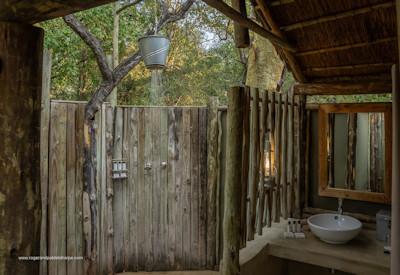 Outdoor shower and bathroom facilities