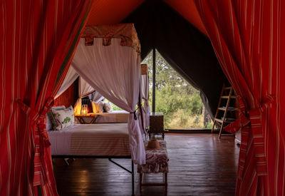 Ten guest tents and two two family tents