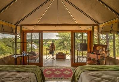 Luxury tented safari suites