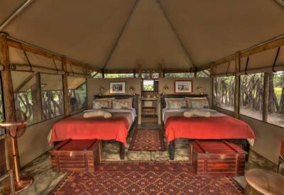 En-suite tented bedrooms