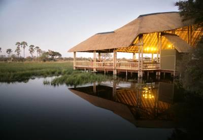 Floating above the Okavango Delta