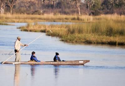 Mokoro safari at Moremi Crossing