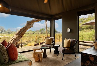 Colourful little camp in Botswana