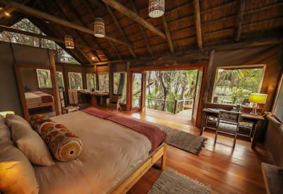 Lovely thatched safari suites